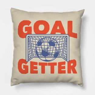 Goal Getter: Funny Soccer Player Pillow