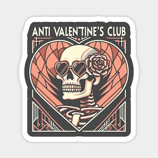 Anti Valentine’s Club -Art Deco inspired Magnet