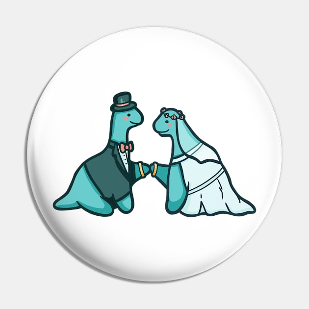 Cute dinosaur wedding, love, married dino Pin by hugadino