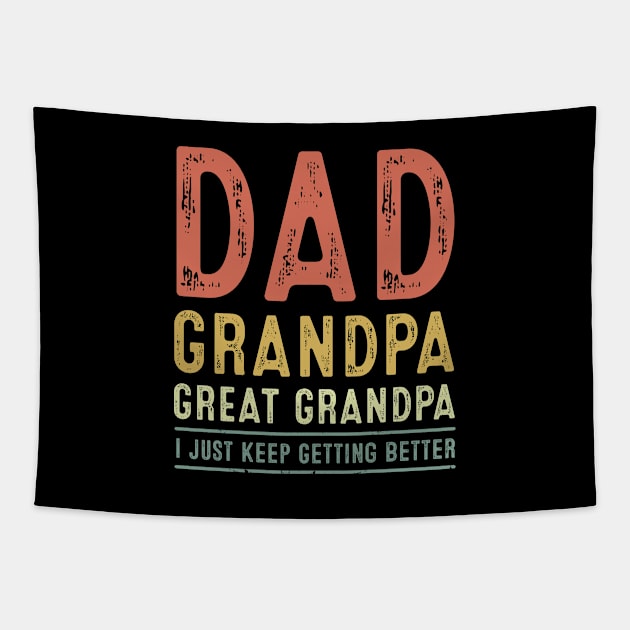 Dad Grandpa Great Grandpa Tapestry by nhatartist