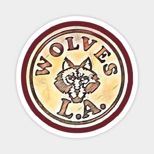 Los Angeles Wolves Soccer Magnet
