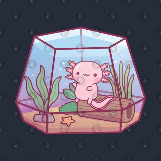 Cute Axolotl In Aquarium by rustydoodle