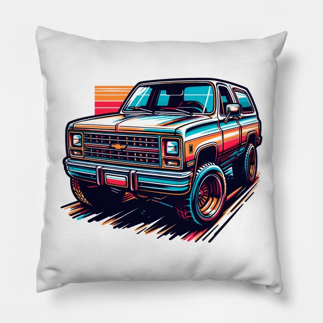 Chevrolet K5 Blazer Pillow by Vehicles-Art