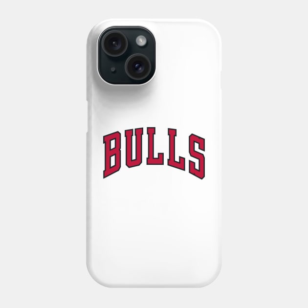 BULLS Basketball logo Phone Case by Buff Geeks Art