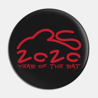 Year Of The Rat 2020 Chinese Zodiac Sign Pin