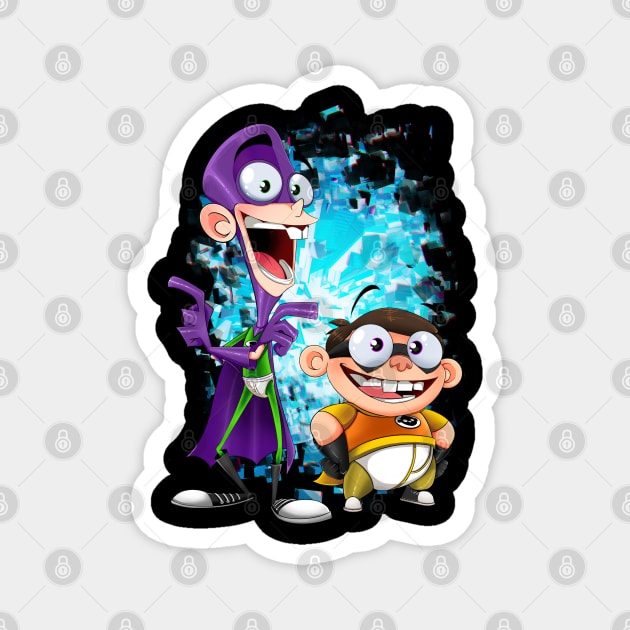 Fanboy & Chum Chum Magnet by Digital Artist ME