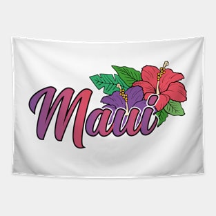 Maui Hawaii Tropical Hawaiian Flowers Tapestry