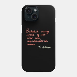 adorno on art Phone Case