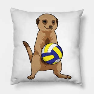 Meerkat with Volleyball Pillow