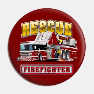 Cartoon Fire Truck Pin