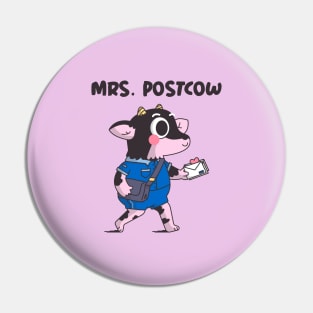 pink cow delivering mail - postcow Pin