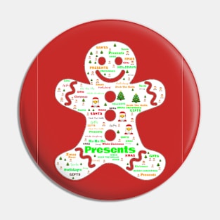 Christmas Gingerbread Man Pin