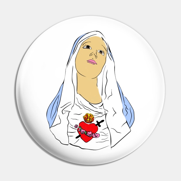 Immaculate Heart of Mary Pin by moanlisa