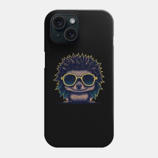 Hedgehog in sunglasses Phone Case