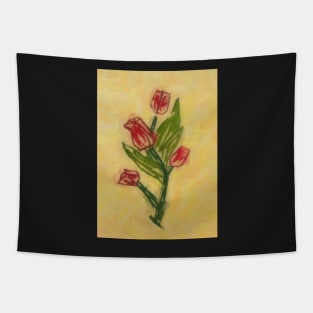 Tulips in the Morning Sun Tapestry