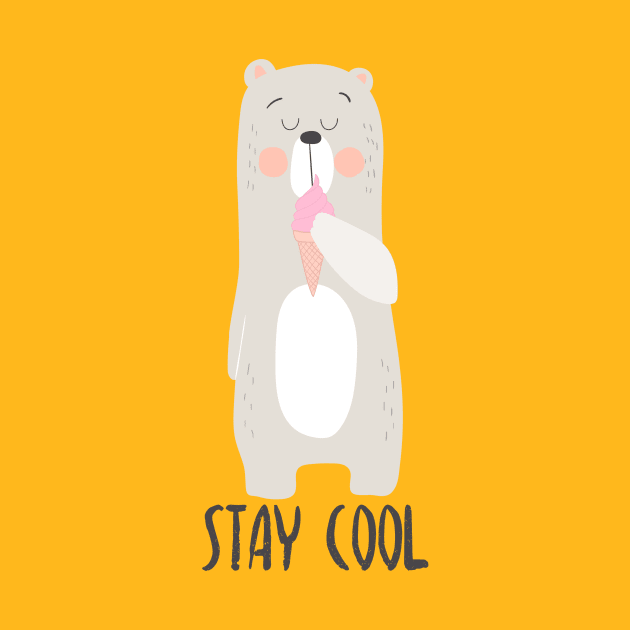 Stay Cool, Polar Bear by Dreamy Panda Designs
