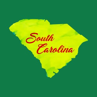 The State of South Carolina - Watercolor T-Shirt