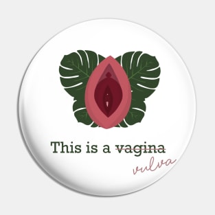 Vulva Flower Palm trees Leaves Green Pink Pin