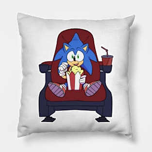 Hedgehog at the Movies Pillow