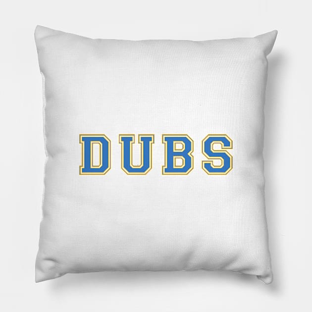 Dubs - Golden State Warriors Pillow by cheesefries
