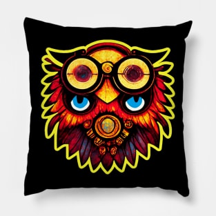 Steampunk Owl Pillow