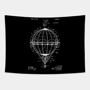 Hot Air Balloon (white) Tapestry