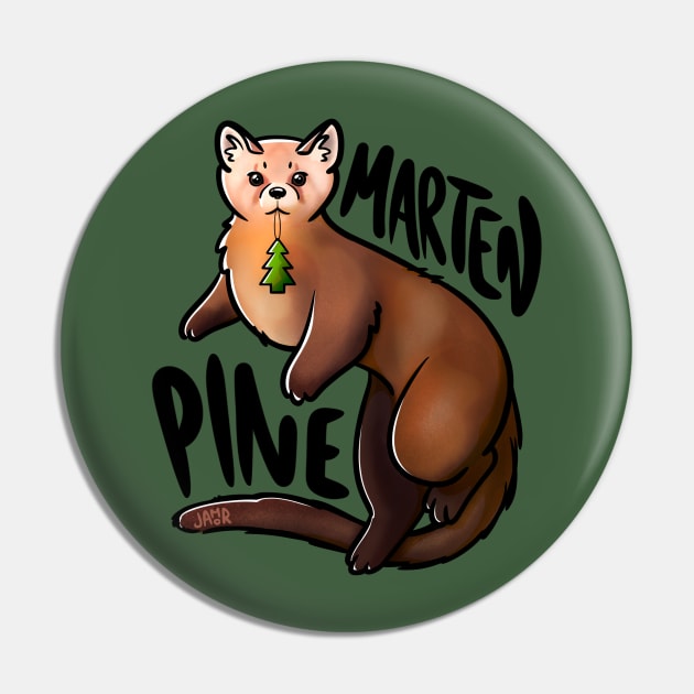 Pine Marten Pin by jastinamor