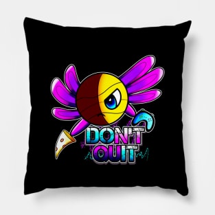 Don't Quit Pizza Gamer Axolotl Basketball Season Kids Teens Graphic Gift Pillow