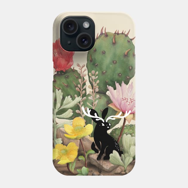 Tiny Jackalope Phone Case by littleclyde