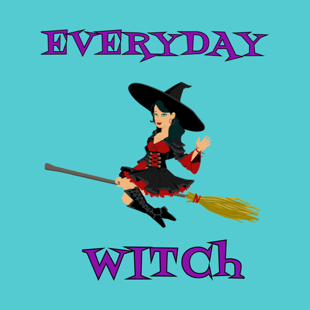 Everyday Witch Happy Halloween Wiccan Mystery Magic by klimentina