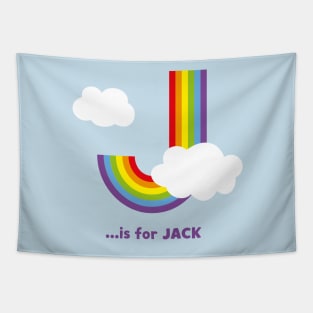 J is for JACK Rainbow Design Tapestry