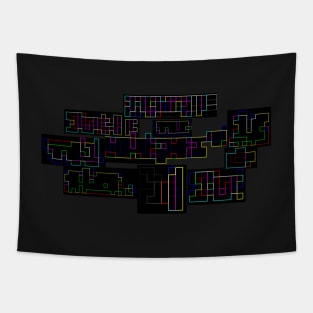 Random Colorful lines Tapestry