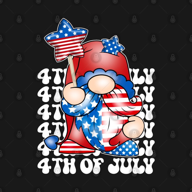 4th of July gnome by Zedeldesign