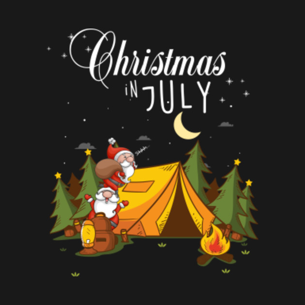 funny christmas in july shirts