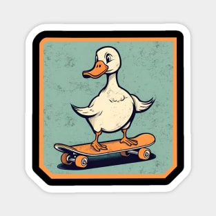 Goose on skateboard Goose Skater Magnet
