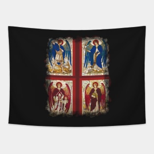 St MIchael St Gabriel St Raphael and St Uriel Archangel Angel Saint Tapestry