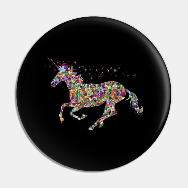 Colourful Horse Unicorn Pin by SnugFarm