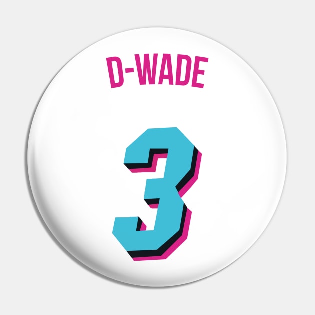 Dwyane Wade 'D Wade' Nickname Jersey - Miami Heat Pin by xavierjfong