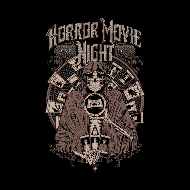 Horror Movie Night - Tarotvision (beige) by Horror Movie Night