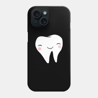 Happy Tooth (Black) Phone Case