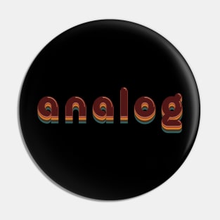 Analog Retro Bubble Pin