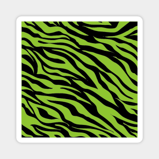 Tiger Print Green Magnet