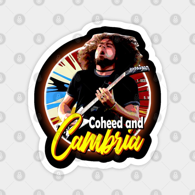 Conceptual Rock Realms Coheed and Apparel Magnet by Skeleton. listening to music