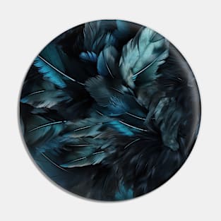 Whispers of Blue Feathers Pin