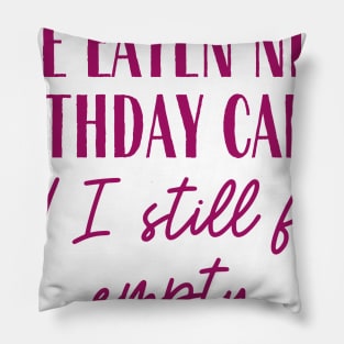 Nine Birthday Cakes Pillow