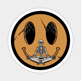 Yoga skull Magnet