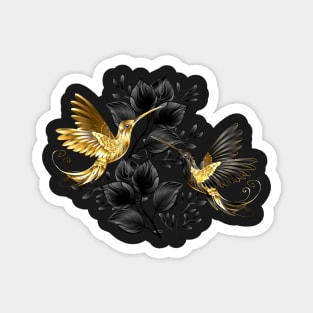 Black and Gold Hummingbird Magnet