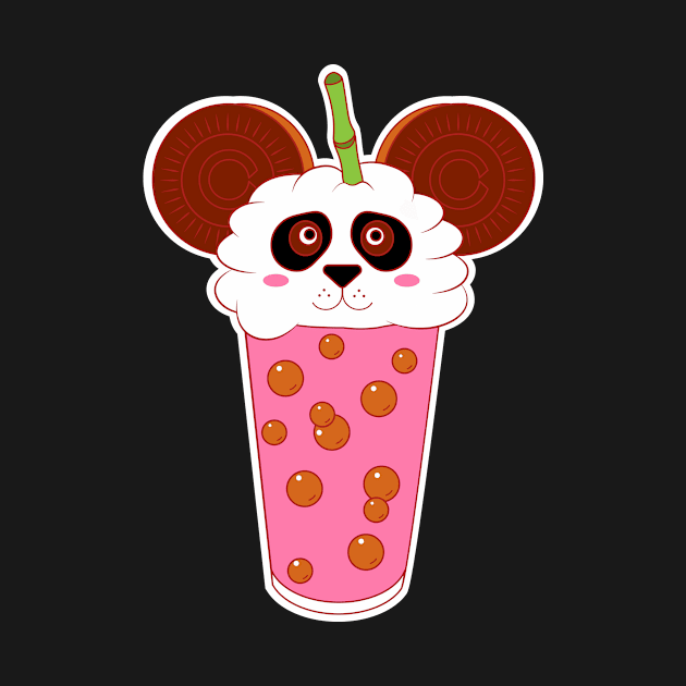 Boba tea panda by Coowo22