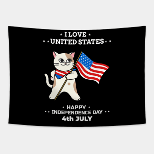 4th July USA Independence Day Tapestry