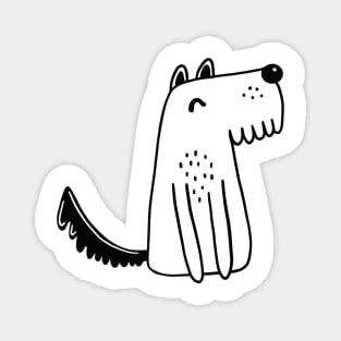 Cute dog illustration Magnet